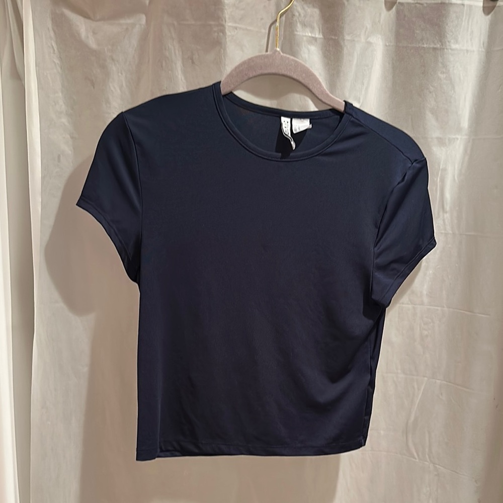 Women's Navy Blue T-Shirt H & M Divided
